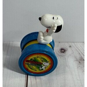 VTG Snoopy and the Peanuts Gang Rolling 4" Toy Collectible STILL ROLLS!